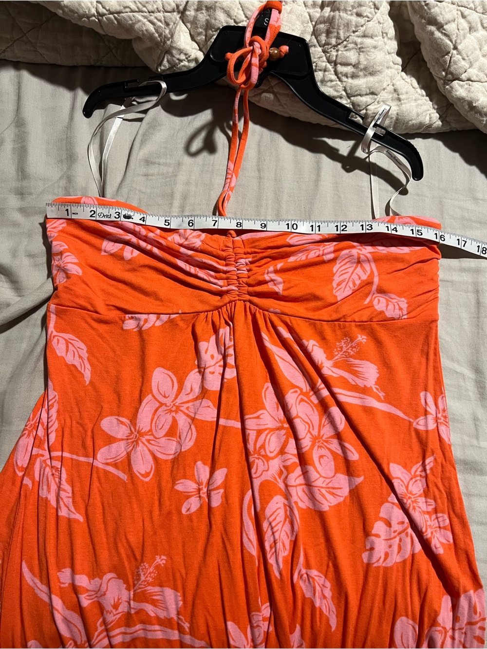 Tommy Bahama Coral Pink Floral Strapless Maxi Dress - Picture 8 of 11